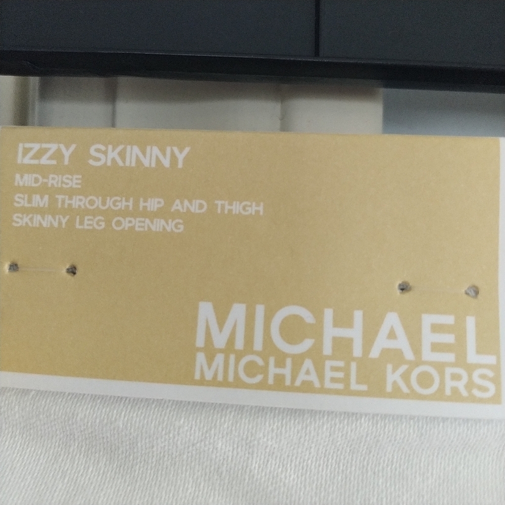 Michael Kors Izzy Skinny White Jeans 14 - Picture 9 of 15